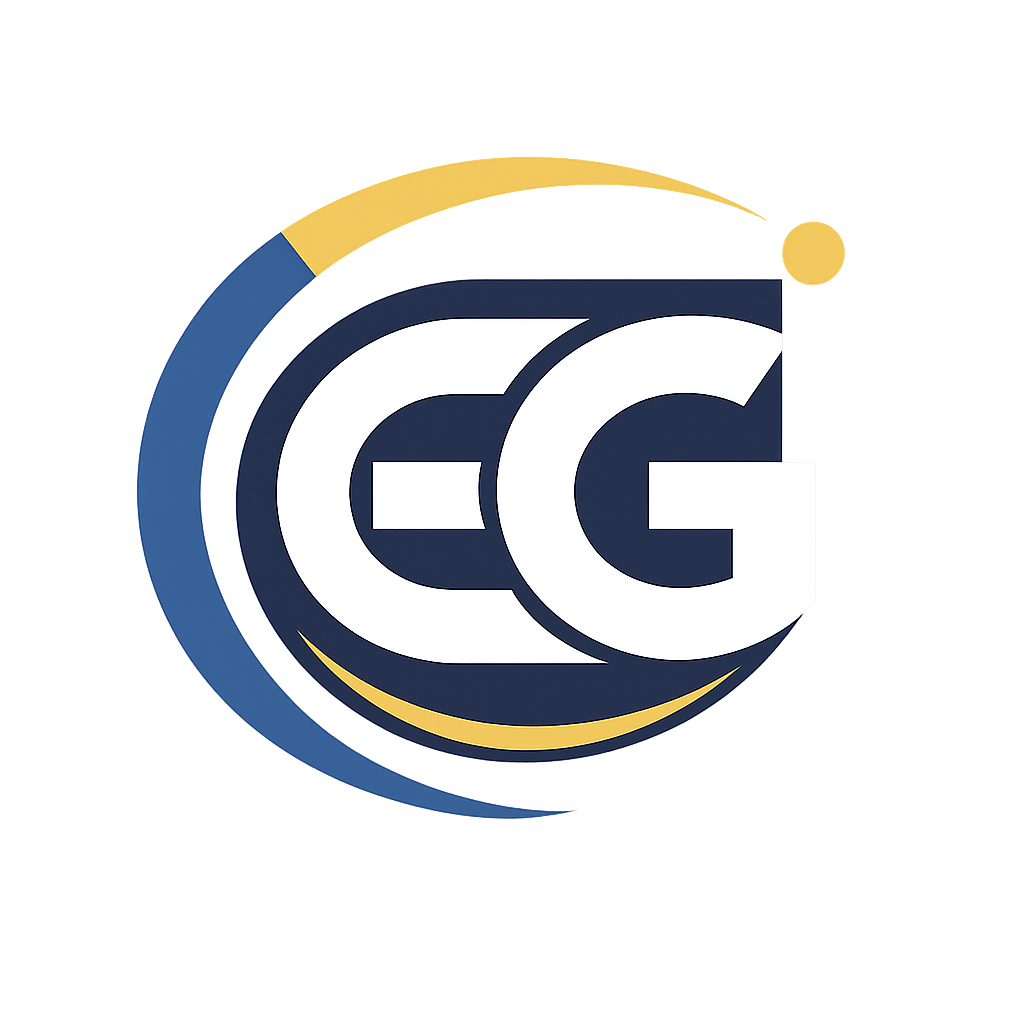 Logo digital con letras entrelazadas EG